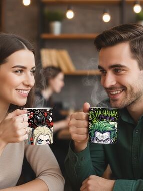 Madly in Love Mug Duo - Gothams Harley Quinn & The Joker inspired